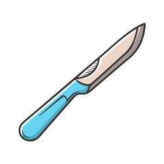 scalpel icon, scalpel vector illustration-simple illustration of scalpel, perfect for scalpel logos and icons