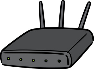 Illustration of wireless router
