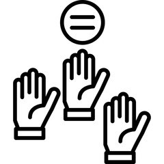 Democracy Icon Vector Element