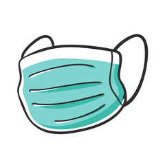 surgical mask icon, surgical mask vector illustration-simple illustration of surgical mask, perfect for surgical mask logos and icons