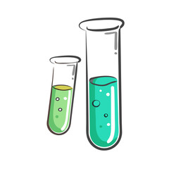 test tube icon, test tube vector illustration-simple illustration of test tube, perfect for test tube logos and icons