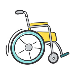 wheelchair icon, wheelchair vector illustration-simple illustration of wheelchair, perfect for wheelchair logos and icons