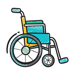 wheelchair icon, wheelchair vector illustration-simple illustration of wheelchair, perfect for wheelchair logos and icons