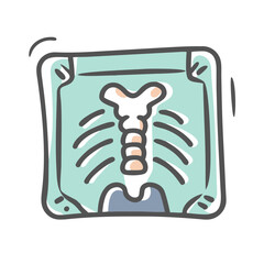 x ray icon, x ray vector illustration-simple illustration of x ray, perfect for x ray logos and icons