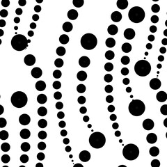 black and white dots