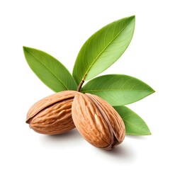 Almonds with Leaves