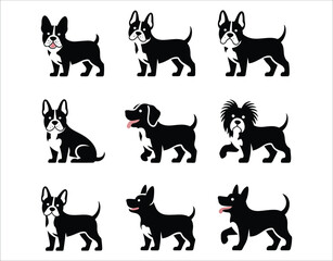French Bulldog Silhouette Vector​