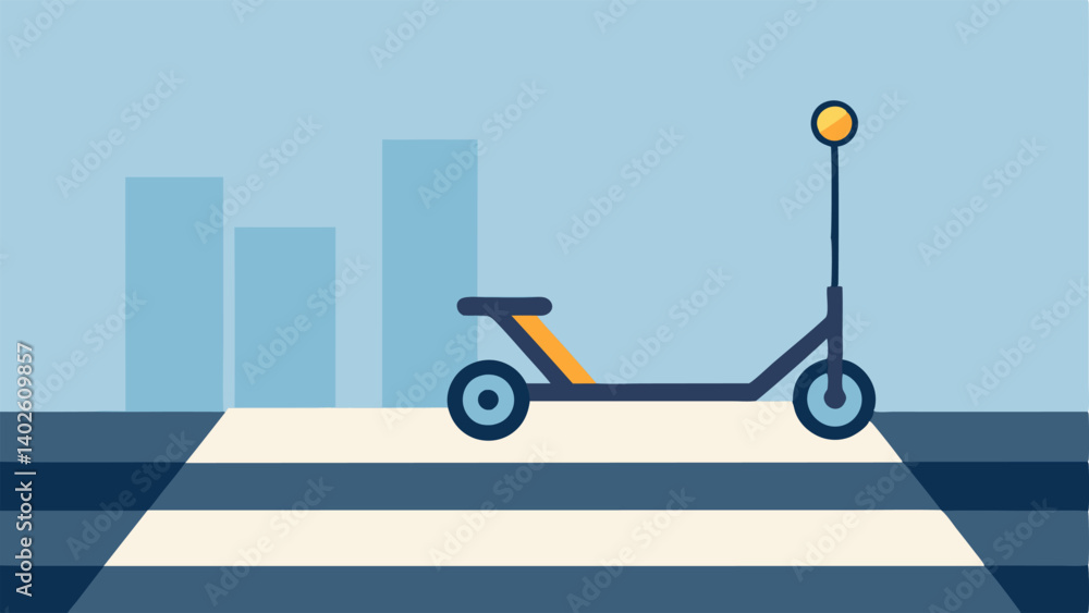 Poster ramp access an illustration showing a mobility scooter using a ramp to smoothly transition from a si