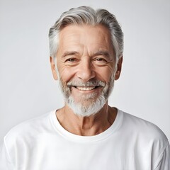 Obraz premium Happy Senior Man Smiling