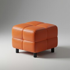 brown leather armchair