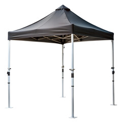 Portable outdoor event canopy isolated on transparent background.
