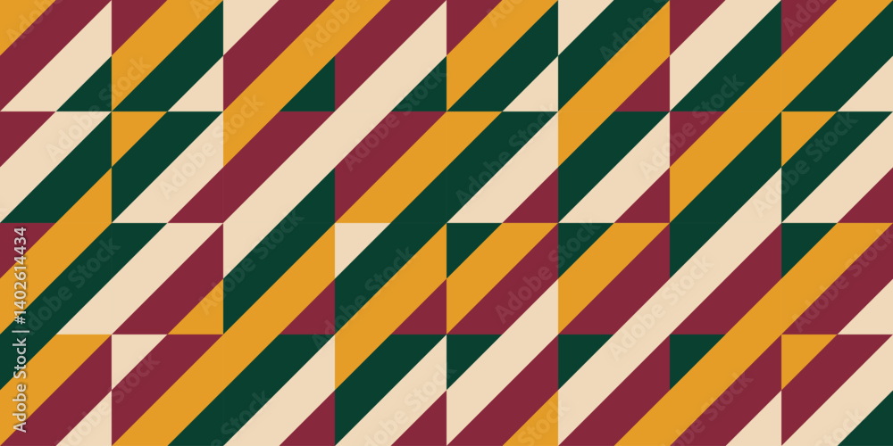 Poster abstract geometric pattern, seamless abstract stripes pattern background rectangle pattern with retr