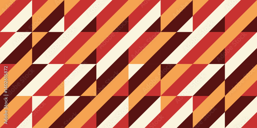 Poster abstract geometric pattern, seamless abstract stripes pattern background rectangle pattern with retr