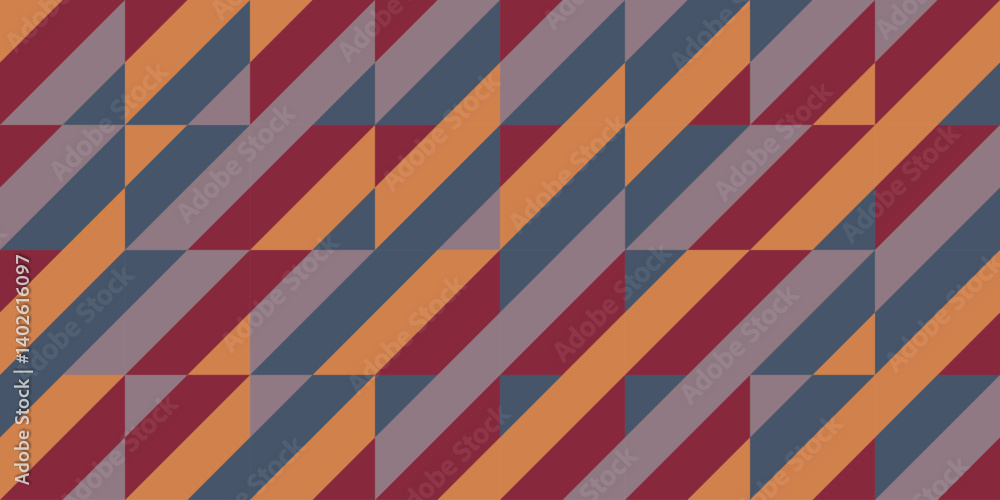 Poster abstract geometric pattern, seamless abstract stripes pattern background rectangle pattern with retr