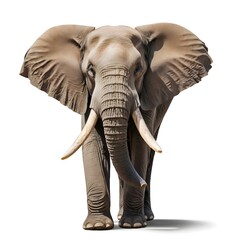 Fototapeta premium African Elephant Walking Towards Camera