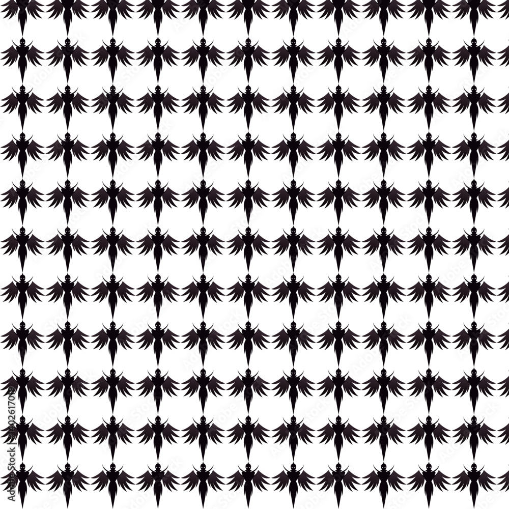 Poster dark angles patterns design