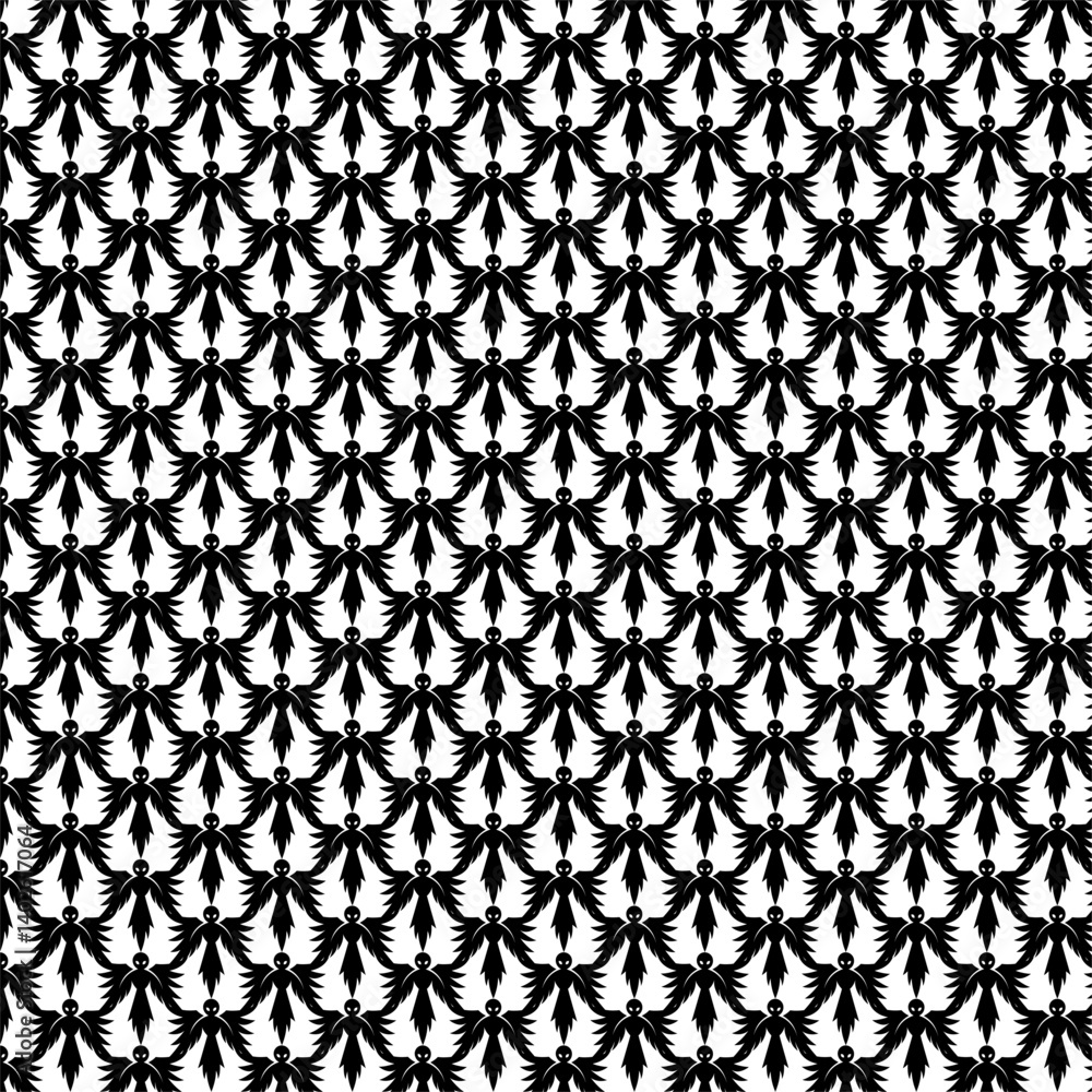 Poster dark angles patterns design