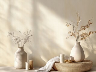 Aesthetic texture wallpaper with soft linen pattern and muted color palette