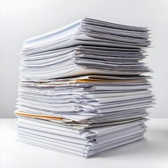 Stack of Papers, Documents, Overwhelmed, Office Work