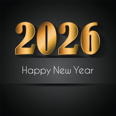 2026 Happy New Year background.