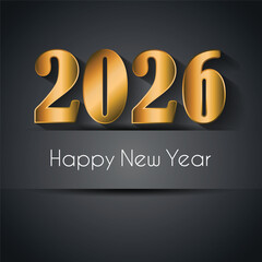2026 Happy New Year background.