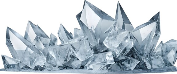 Crystal Cluster, Ice Crystals, Glacial Formation