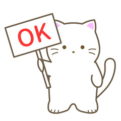 しろねこ／OK