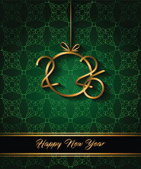 2026 Happy New Year background for your seasonal invitations, festive posters, greetings cards.