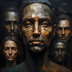 Geometric Portrait of a Family