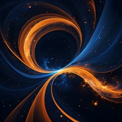 Fototapeta premium Cosmic Swirl Abstract Space Nebula