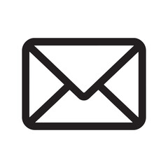 Email Envelope Icon Representing Communication and Messaging Editable Vector Illustration Isolated on a White Background