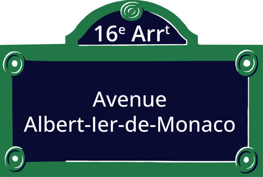 16e Arrt, Elegant Parisian Street Sign