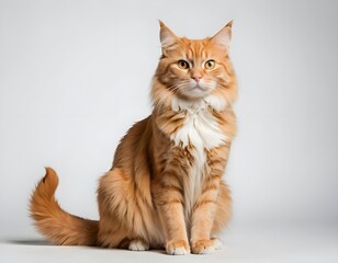 Ginger Maine Coon Cat Sitting