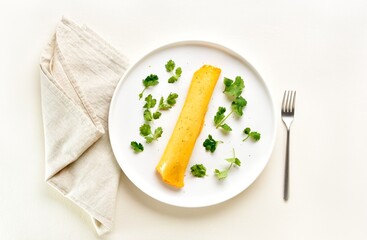 French omelette with cheese