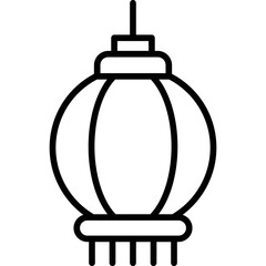 Chinese Lantern Icon Vector Element