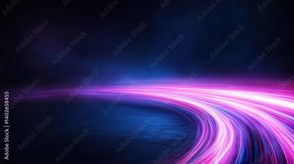 Poster vibrant light trails create dynamic and energetic atmosphere in this abstract image