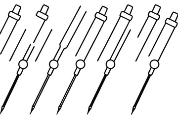 field study line art visualizing environmental fieldwork
