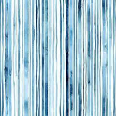 Watercolor Blue Stripe Pattern