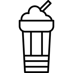 Latte Icon Vector Element