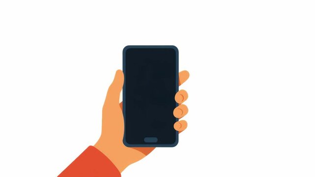 Person holding smartphone with a red heart symbol