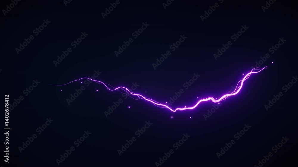 Poster abstract glowing wave lines and shiny particles, 3d rendering.