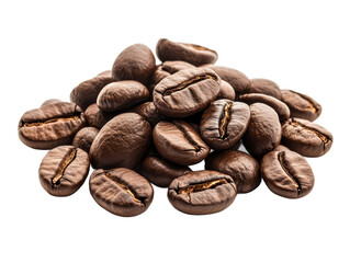 Naklejka premium Roasted coffee beans close up image for coffee shop cafe and drink photography use