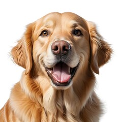 Happy Golden Retriever Dog Portrait