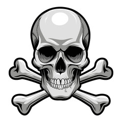 Skull And Bones Vector Design