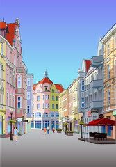 Fototapeta premium Old street