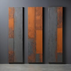 Modern Abstract Metal Panel Wall Art