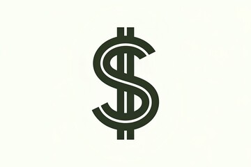 Obraz premium dollar sign is isolated on a white background