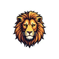 Majestic Lion Head Illustration - Vibrant and Intricately Detailed Art
