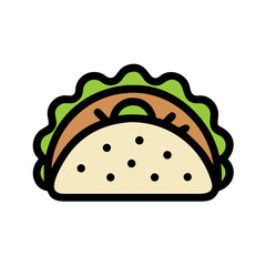 vector illustration of a tacos