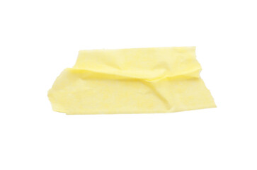 Strip of masking tape isolated on white, top view